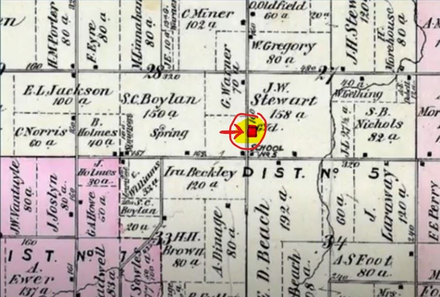 Beckley Cemetery map 1873