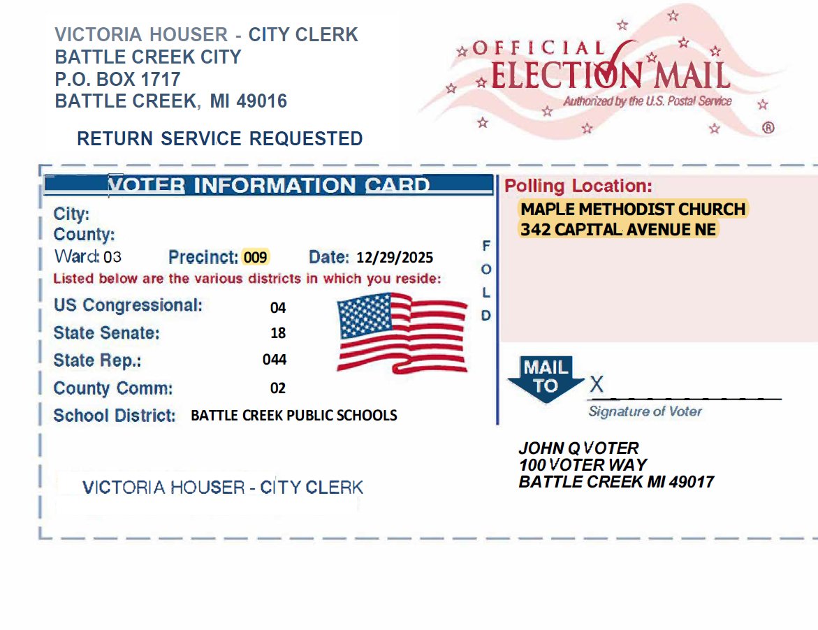 Voter ID Card Example