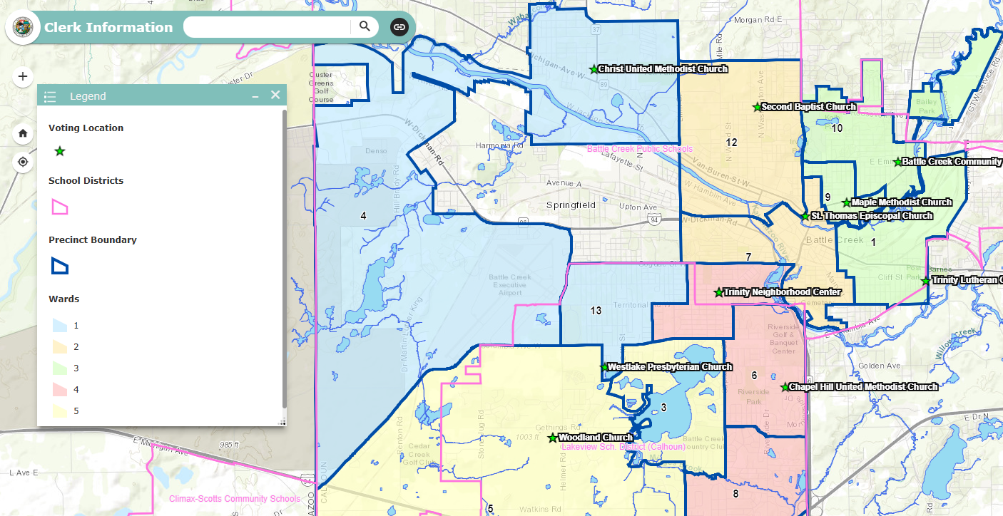 precinct interactive map
